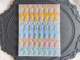 Molde silicona llaves con letras